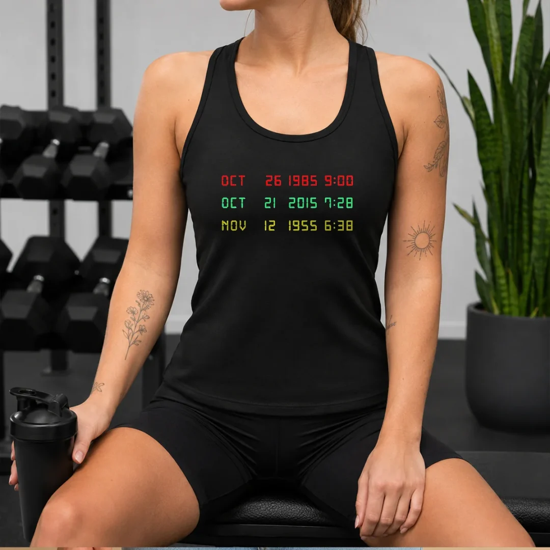 original-time-machine-three-dates-geek-tank-top Original Time Machine Three Dates Geek Tank Top