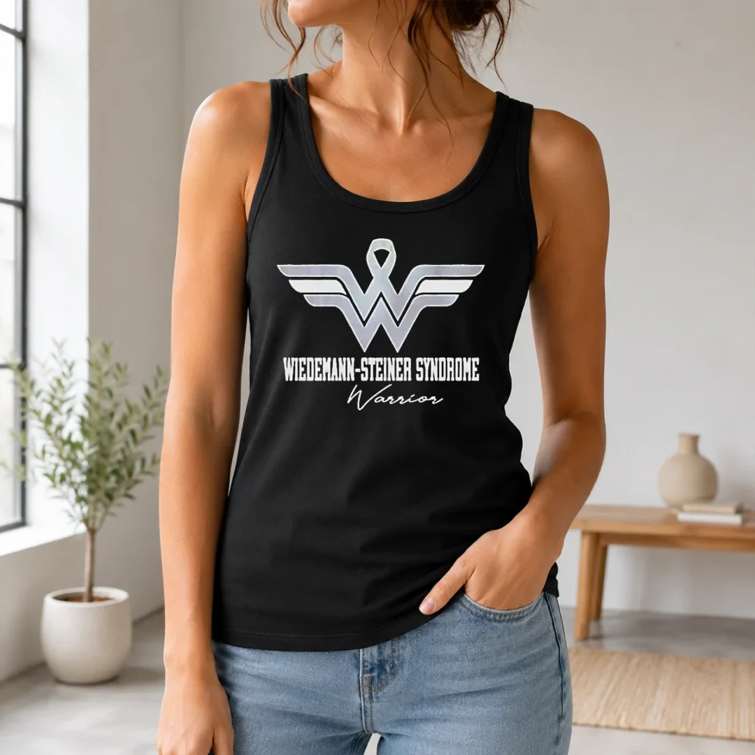 Original Wiedemann Steiner Syndrome Warrior Logo Tank Top Original Wiedemann Steiner Syndrome Warrior Logo Tank Top