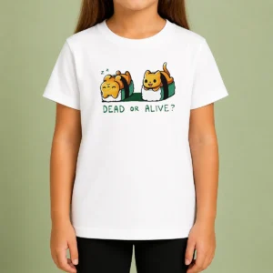 Nice Good Cat Sushi Dead Or Alive Kids T-Shirt