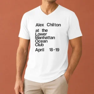 Hot Pretty Alex Chilton At The Lower Manhattan Ocean Club April 18 19 V-Neck Shirt
