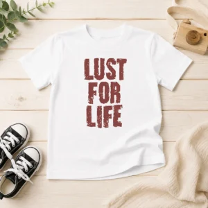 Good Nice Lust For Life Distressed Iggy Pop Music Kids T-Shirt