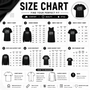 Size chart for Pretty I Trigger The Poorly Educated I'M Great At It with measurements in inches and cm to help choose the right fit