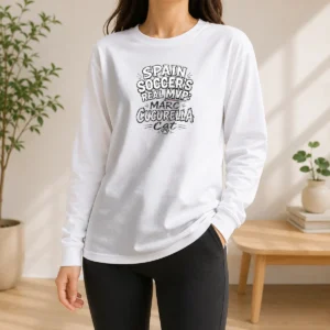 Premium Marc Cucurella Cat Meme Spain Soccer Sketch Long Sleeve Shirt
