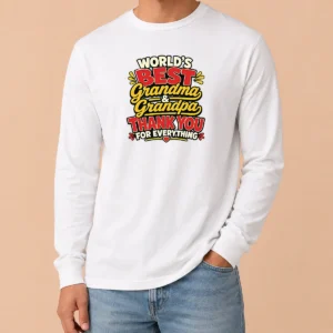 Premium Good Grandparents Day Thank You Cartoon For Family Gifts Long Sleeve Shirt