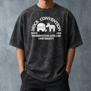 Top Washington And Lee University Mock Convention Since 1908 Washed T-Shirt