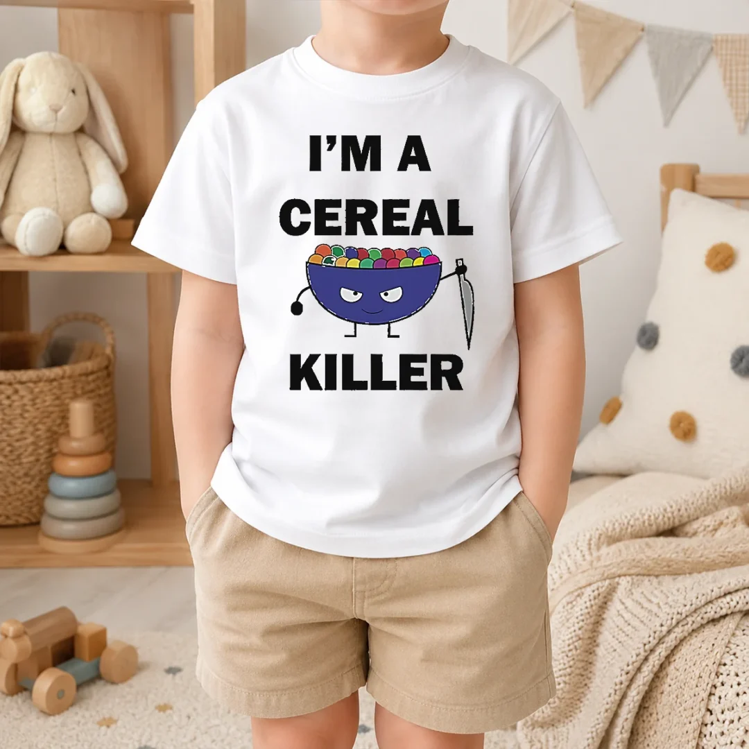 Perfect Hot I'M A Cereal Killer Kids T Shirt Perfect Hot I'M A Cereal Killer Kids T-Shirt