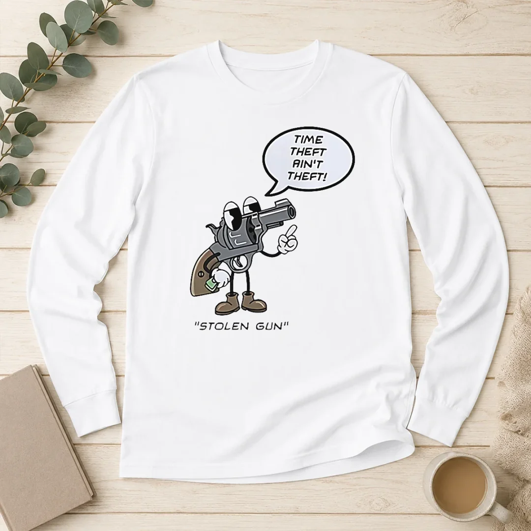 perfect-hot-stolen-gun-time-theft-ain-t-theft-rubber-hose-style-long-sleeve-shirt Perfect Hot Stolen Gun Time Theft Ain'T Theft Rubber Hose Style Long Sleeve Shirt