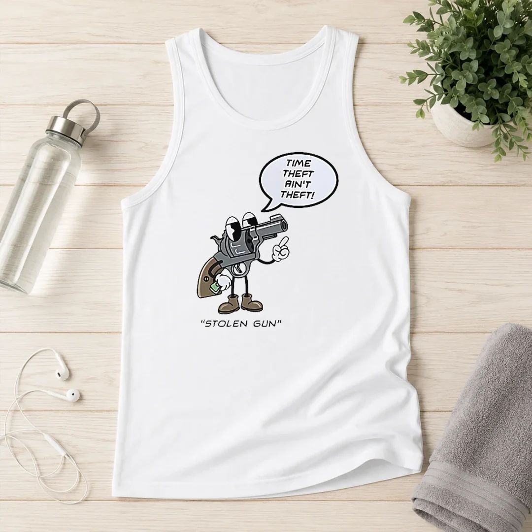 perfect-hot-stolen-gun-time-theft-ain-t-theft-rubber-hose-style-tank-top Perfect Hot Stolen Gun Time Theft Ain'T Theft Rubber Hose Style Tank Top