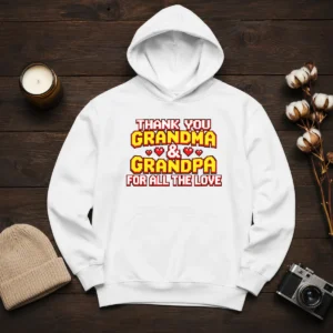 Original Thank You Grandparents Day Heartfelt Message Hoodie
