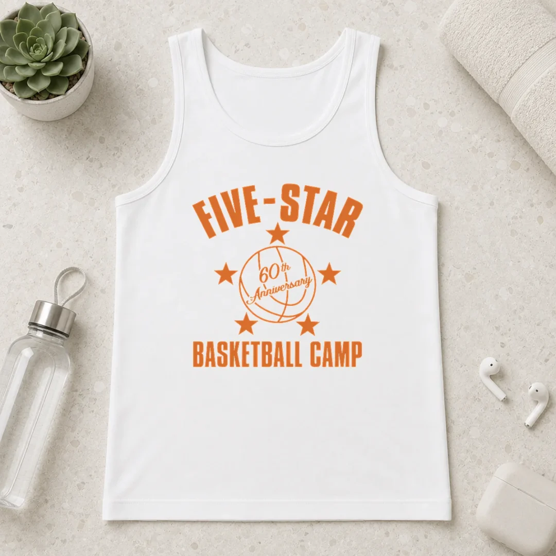 premium-awesome-five-star-basketball-camp-60th-anniversary-tank-top Premium Awesome Five Star Basketball Camp 60th Anniversary Tank Top