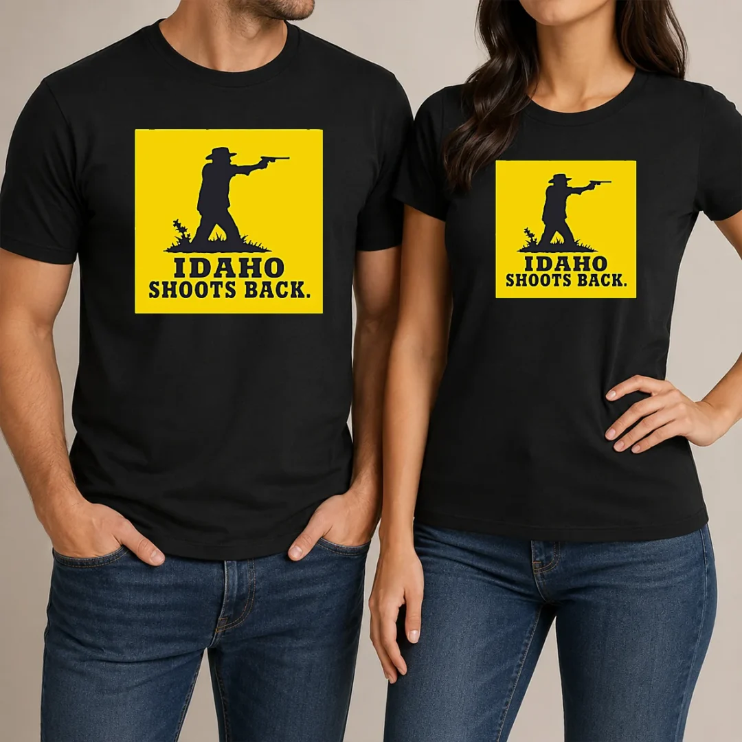 premium-awesome-idaho-shoots-back-t-shirt Premium Awesome Idaho Shoots Back