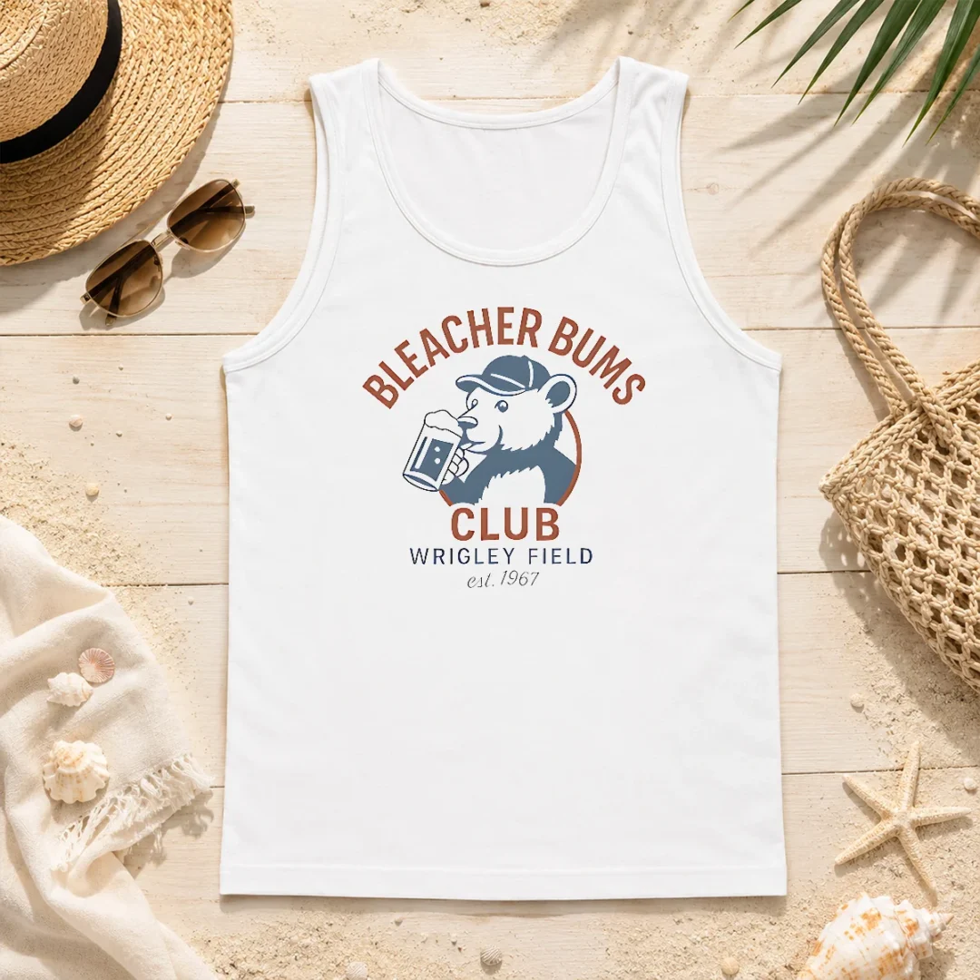 Premium Bleacher Bums Club Wrigley Field Est 1967 Tank Top Premium Bleacher Bums Club Wrigley Field Est 1967 Tank Top