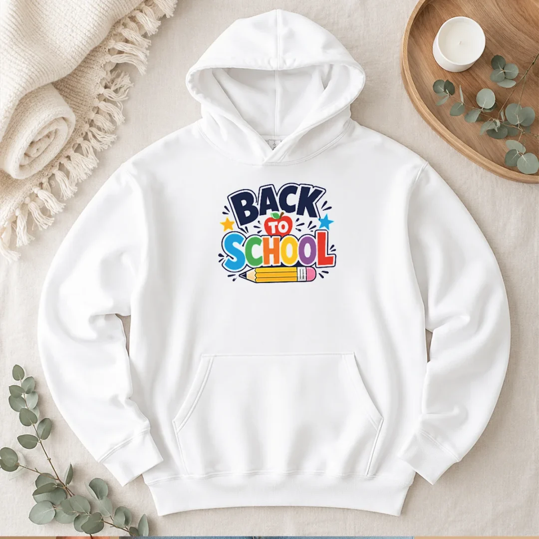 premium-bold-modern-back-to-school-orange-circle-hoodie Premium Bold Modern Back To School Orange Circle Hoodie