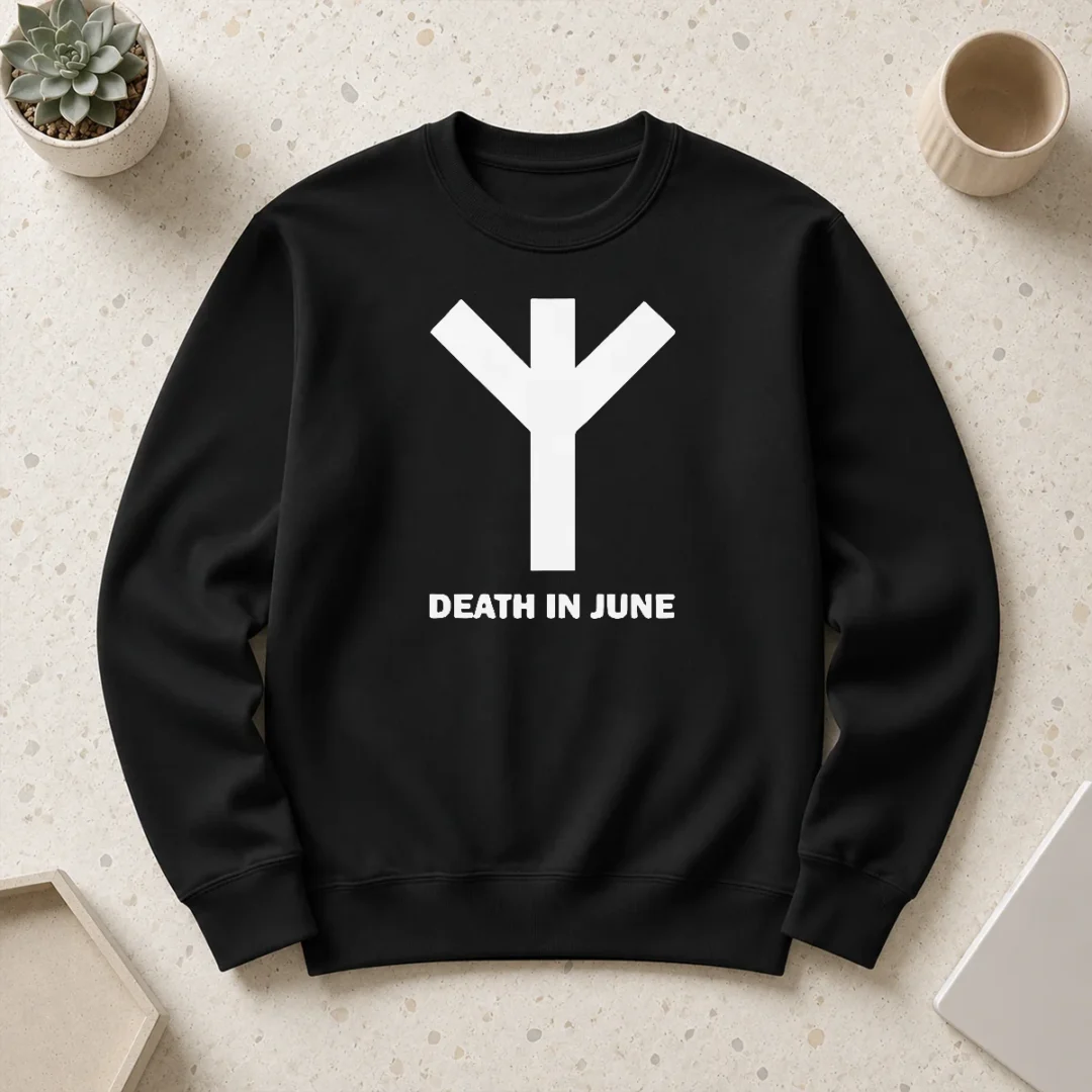 Premium Death In June Logo Neofolk Douglas Pearce Sweater Premium Death In June Logo Neofolk Douglas Pearce Sweater
