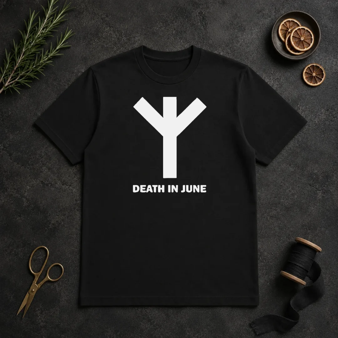 Premium Death In June Logo Neofolk Douglas Pearce t shirt Premium Death In June Logo Neofolk Douglas Pearce