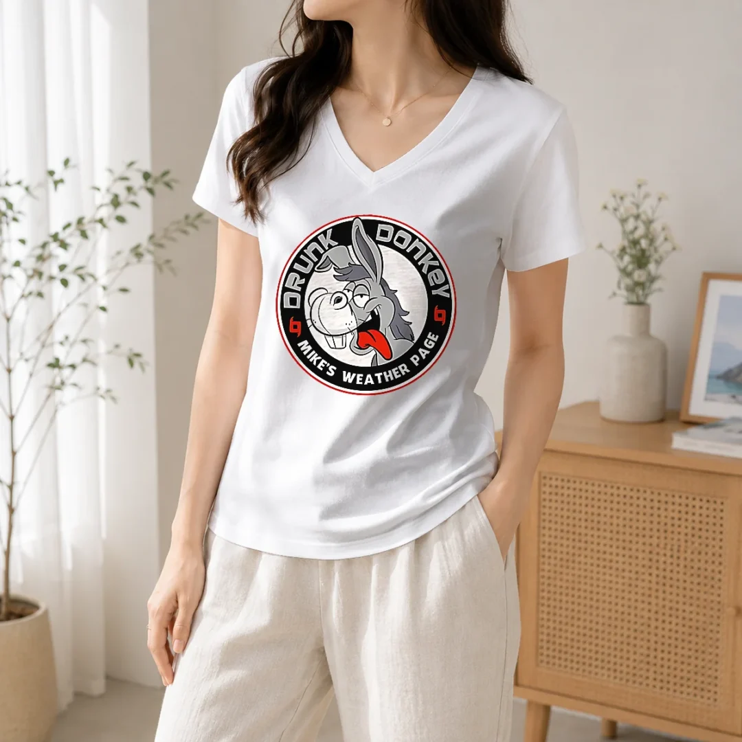 premium-drunk-donkey-mike-s-weather-page-v-neck-shirt Premium Drunk Donkey Mike'S Weather Page V-Neck Shirt