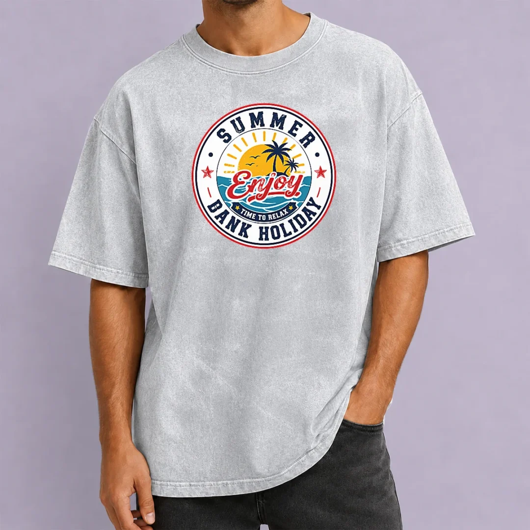 premium-funny-vintage-badge-summer-bank-holiday-enjoy-relax-palm-washed-t-shirt Premium Funny Vintage Badge Summer Bank Holiday Enjoy Relax Palm Washed T-Shirt