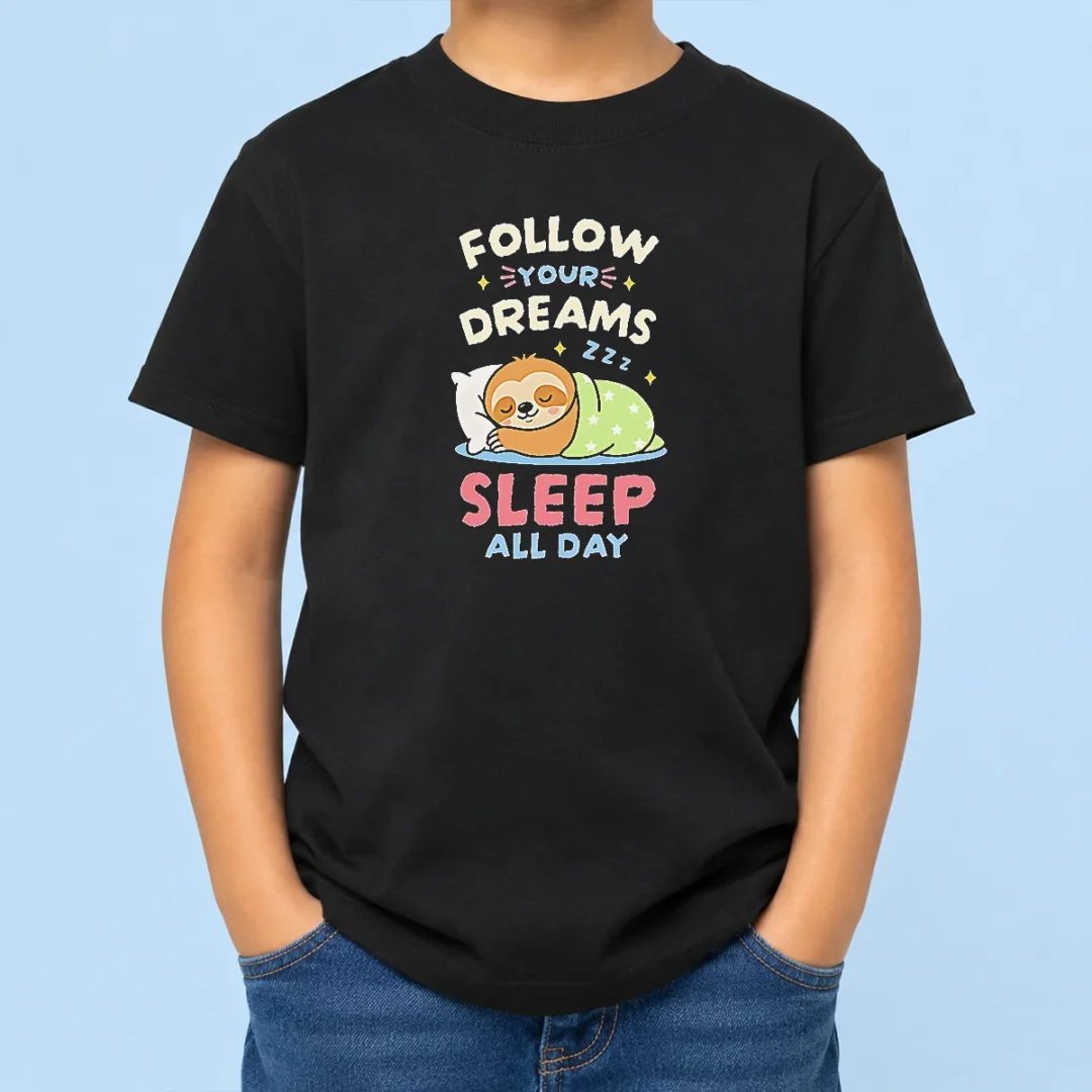 premium-happy-pretty-follow-your-dreams-and-sleep-all-day-sloth-kids-t-shirt Premium Happy Pretty Follow Your Dreams And Sleep All Day Sloth Kids T-Shirt