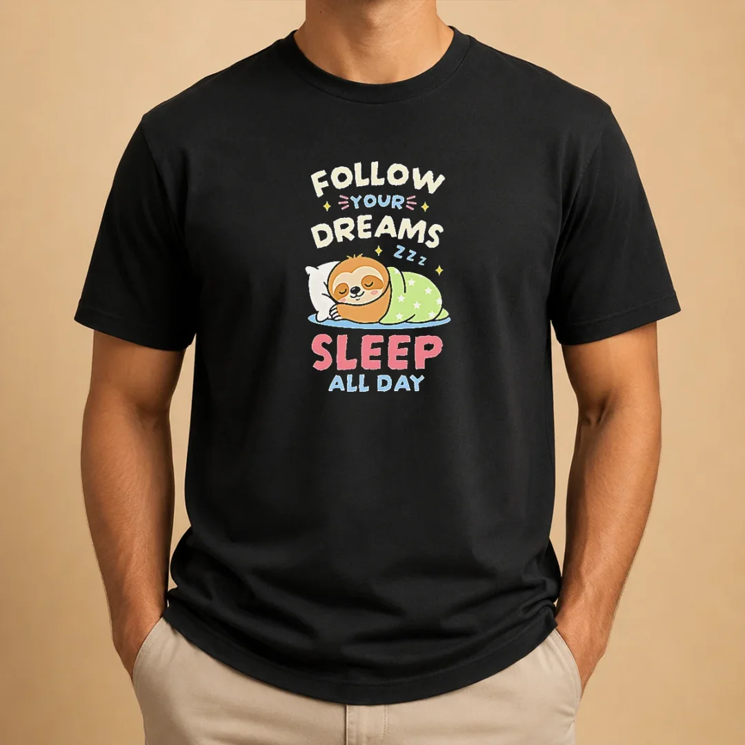 premium-happy-pretty-follow-your-dreams-and-sleep-all-day-sloth-t-shirt Premium Happy Pretty Follow Your Dreams And Sleep All Day Sloth