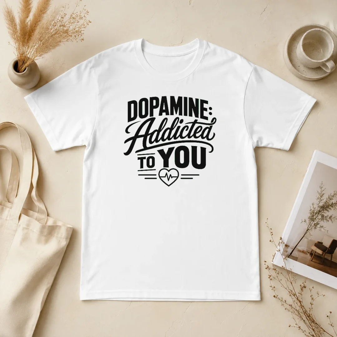 Premium Hot Dopamine Addicted To You Line Art Romance t shirt Premium Hot Dopamine Addicted To You Line Art Romance