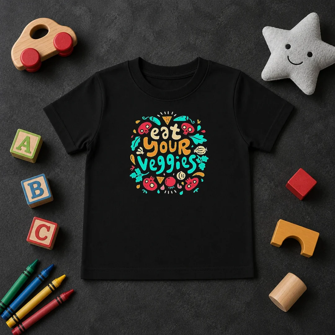 Premium Hot Eat Your Veggies Healthy Eating Vegetables Kids T Shirt Premium Hot Eat Your Veggies Healthy Eating Vegetables Kids T-Shirt