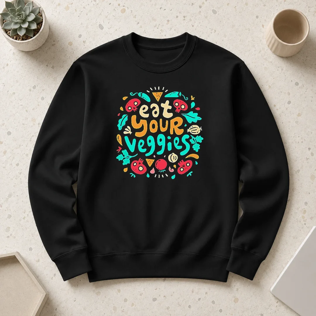 Premium Hot Eat Your Veggies Healthy Eating Vegetables Sweater Premium Hot Eat Your Veggies Healthy Eating Vegetables Sweater