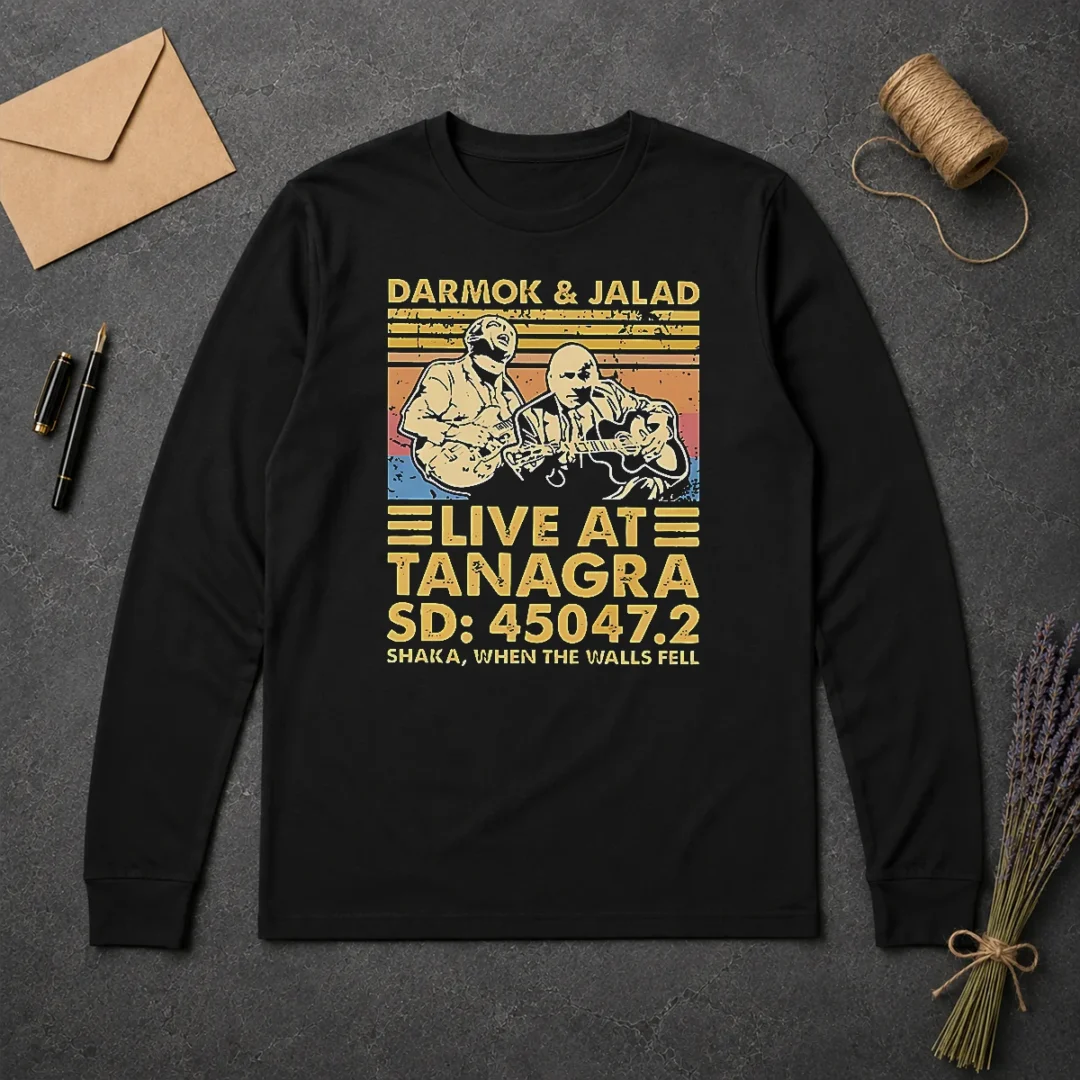 Premium Hot Vintage Darmok And Jalad Live At Tanagra Shaka When The Walls Fell Long Sleeve Shirt Premium Hot Vintage Darmok And Jalad Live At Tanagra Shaka When The Walls Fell Long Sleeve Shirt