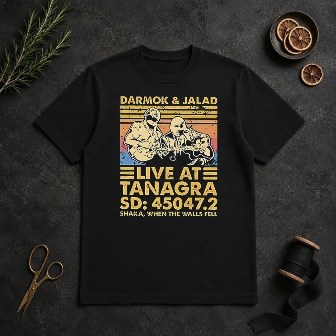 Premium Hot Vintage Darmok And Jalad Live At Tanagra Shaka When The Walls Fell t shirt Premium Hot Vintage Darmok And Jalad Live At Tanagra Shaka When The Walls Fell