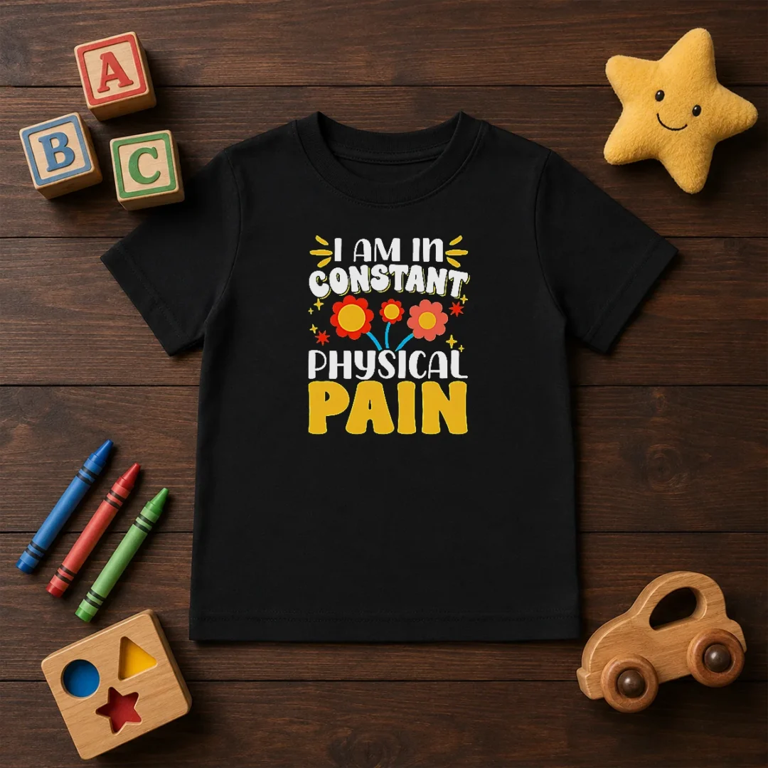 premium-i-am-in-constant-physical-pain-retro-floral-kids-t-shirt Premium I Am In Constant Physical Pain Retro Floral Kids T-Shirt