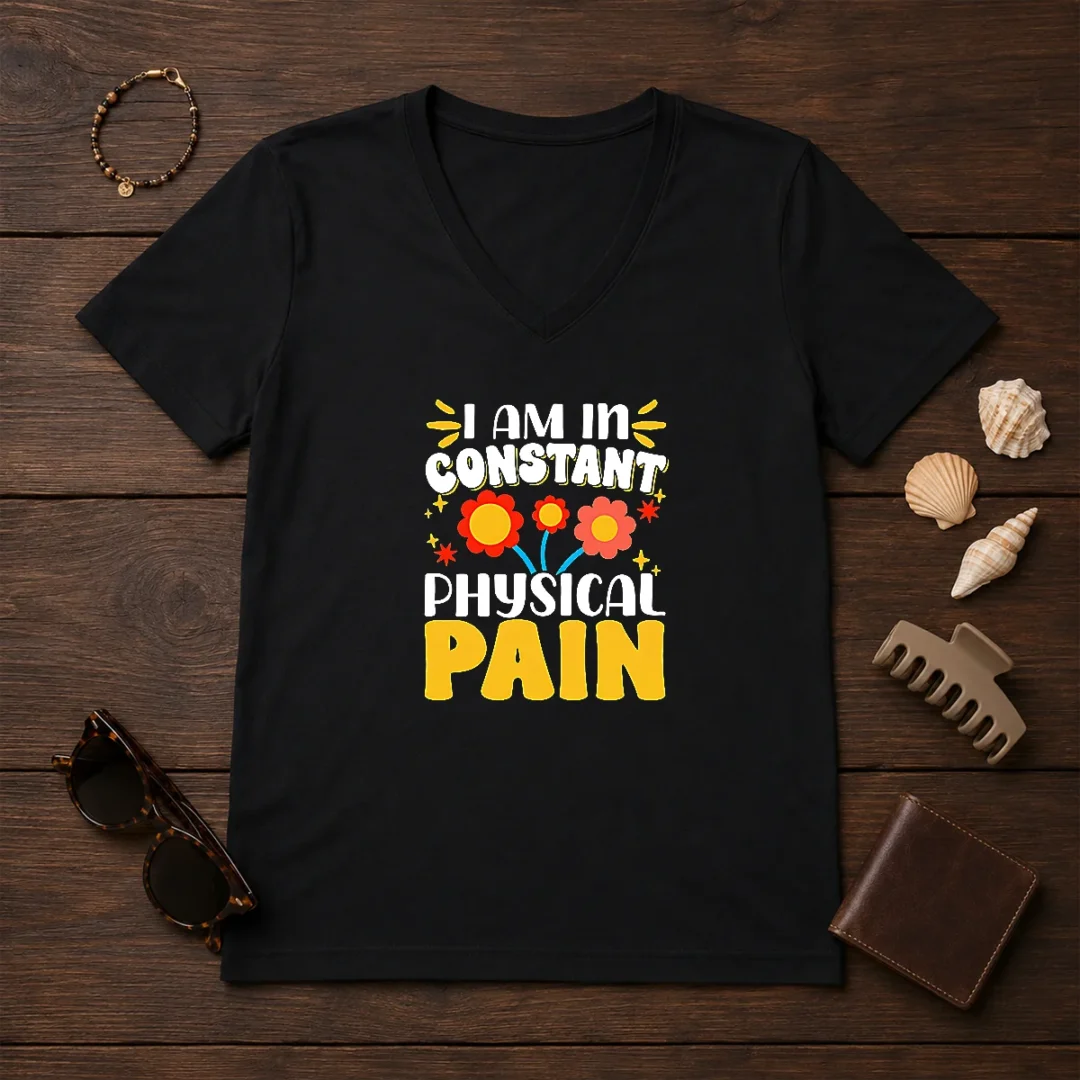 premium-i-am-in-constant-physical-pain-retro-floral-v-neck-shirt Premium I Am In Constant Physical Pain Retro Floral V-Neck Shirt