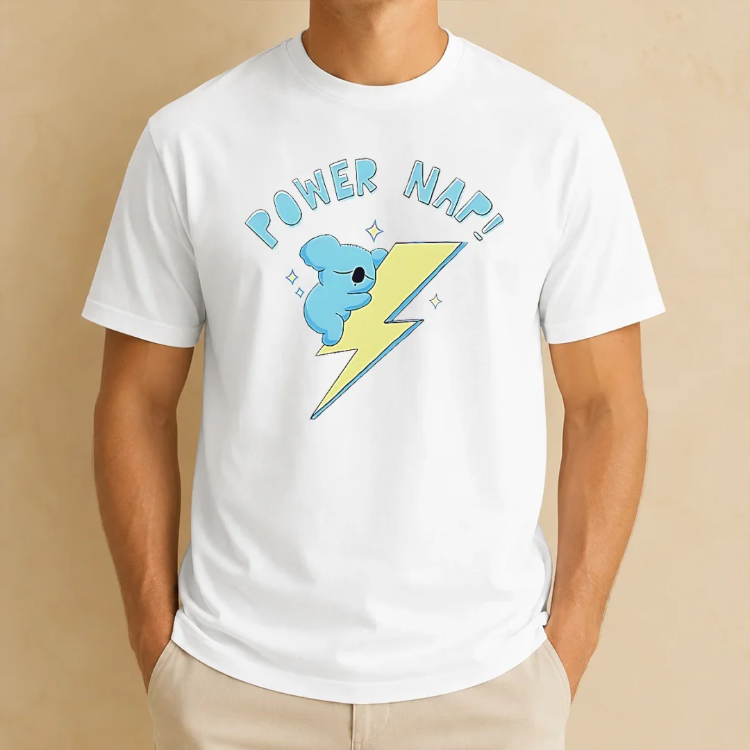 premium-nice-koya-bt21-power-nap-lightning-bolt-sleeping-t-shirt-3 Premium Nice Koya BT21 Power Nap Lightning Bolt Sleeping
