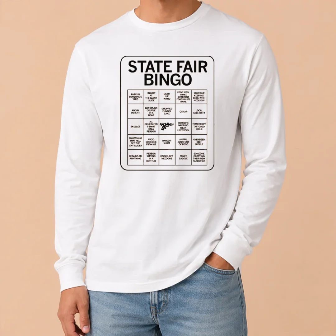 Premium Nice State Fair Bingo 2026 Long Sleeve Shirt Premium Nice State Fair Bingo 2026 Long Sleeve Shirt