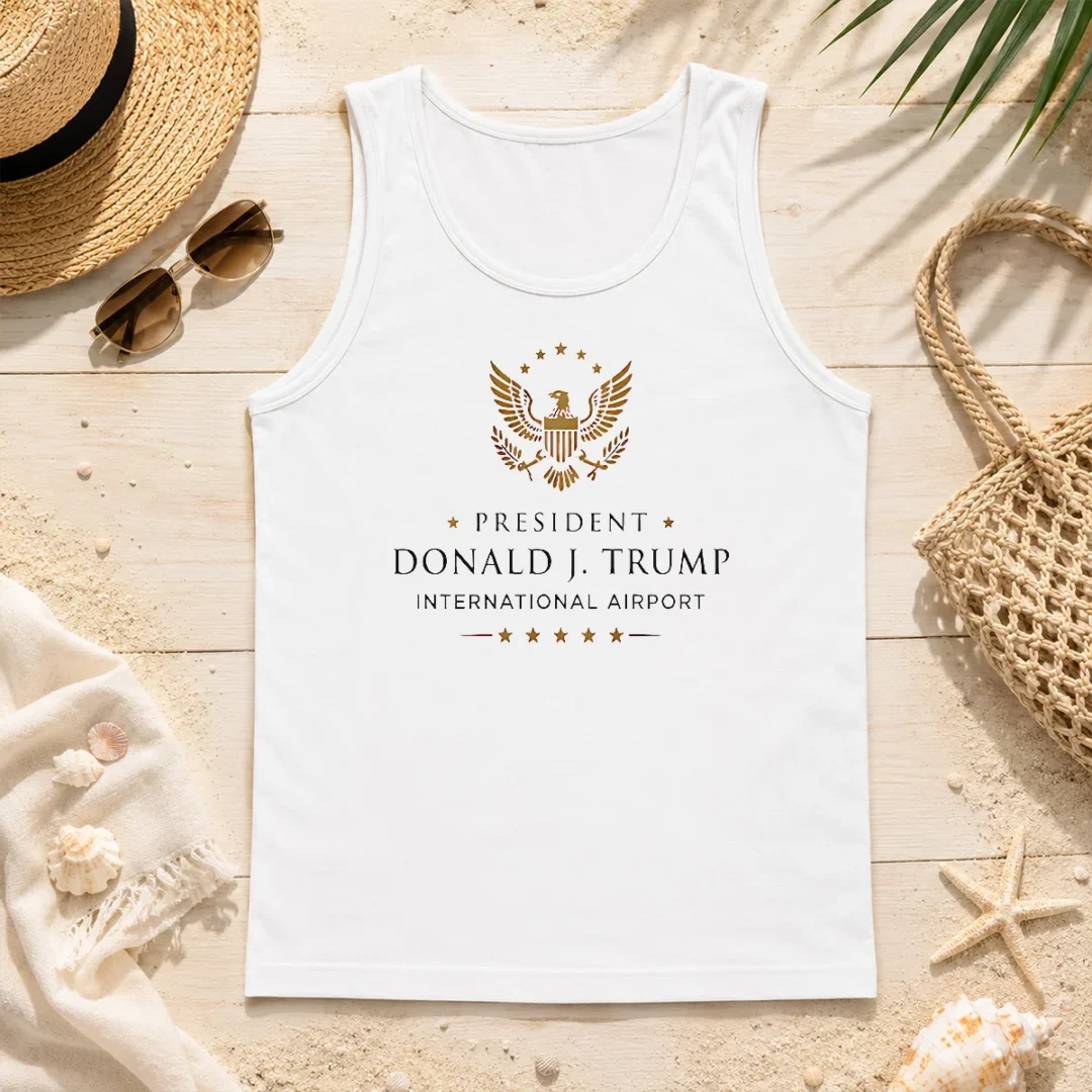 Premium Official President Donald J Trump Internationanl Airport Tank Top Premium Official President Donald J Trump Internationanl Airport Tank Top