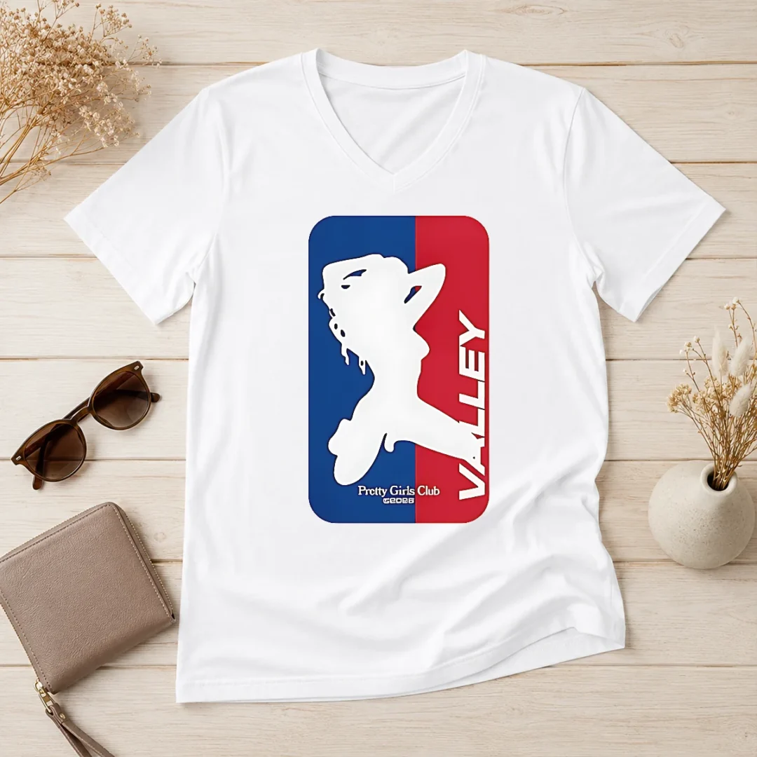 premium-official-valley-pretty-girls-club-2026-silhouette-logo-v-neck-shirt Premium Official Valley Pretty Girls Club 2026 Silhouette Logo V-Neck Shirt