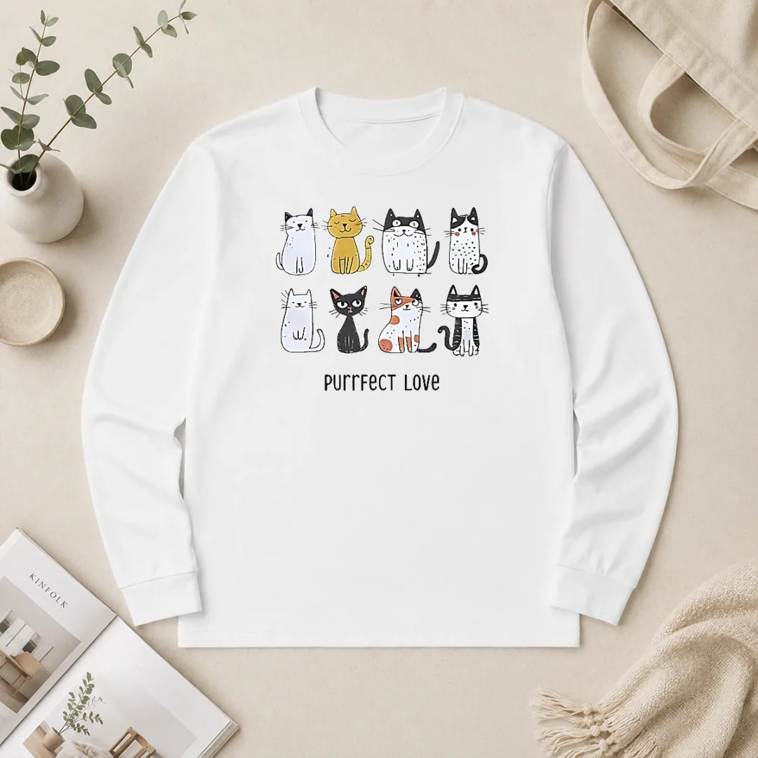 Premium Original Purrfect Love Cat 2026 Long Sleeve Shirt Premium Original Purrfect Love Cat 2026 Long Sleeve Shirt