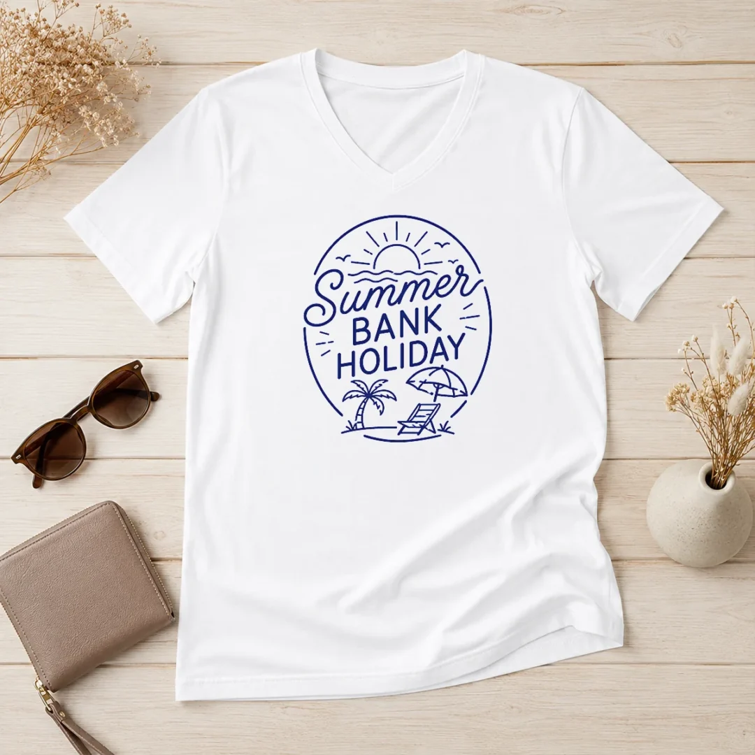 premium-pretty-minimalist-line-art-summer-bank-holiday-beach-v-neck-shirt Premium Pretty Minimalist Line Art Summer Bank Holiday Beach V-Neck Shirt