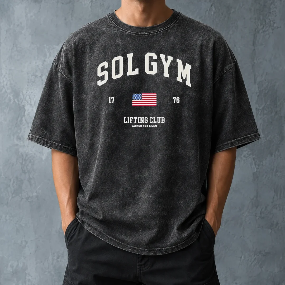 premium-solgym-lifting-club-earned-not-given-1776-distressed-washed-t-shirt-washed-tshirt Premium Solgym Lifting Club Earned Not Given 1776 Distressed Washed T-Shirt