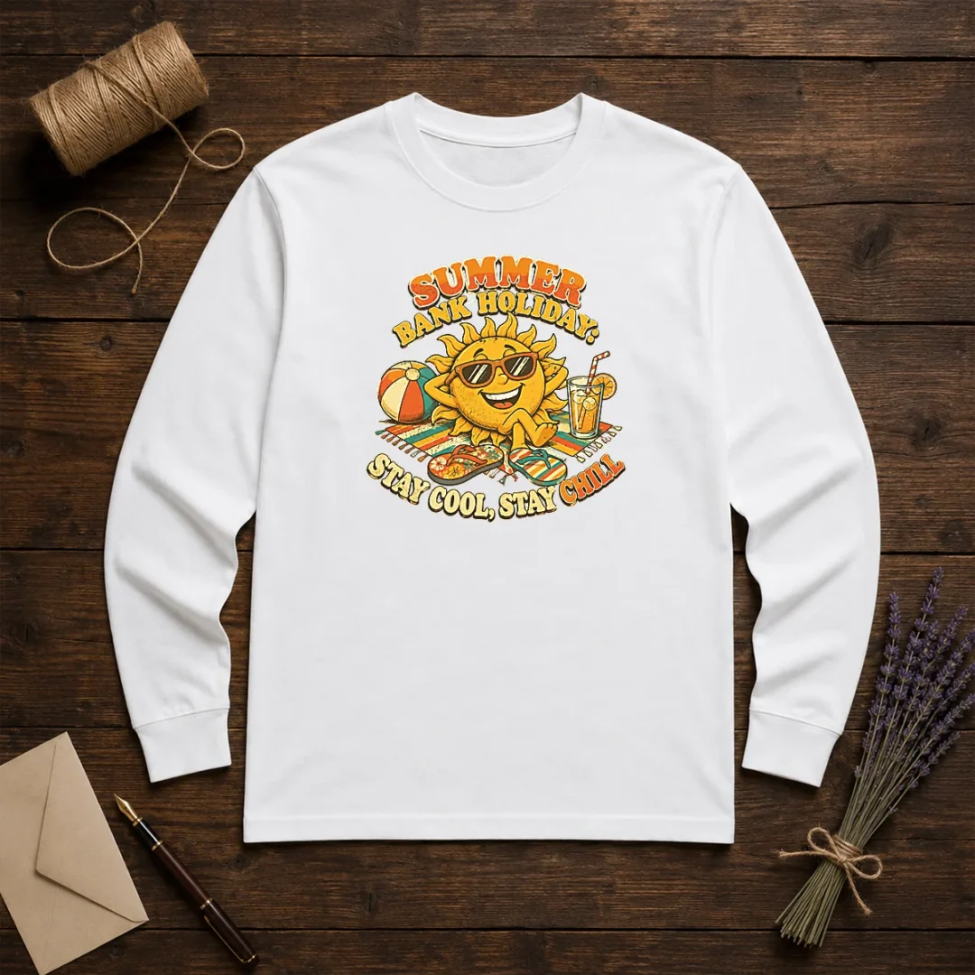 premium-summer-bank-holiday-vintage-chill-sun-long-sleeve-shirt Premium Summer Bank Holiday Vintage Chill Sun Long Sleeve Shirt