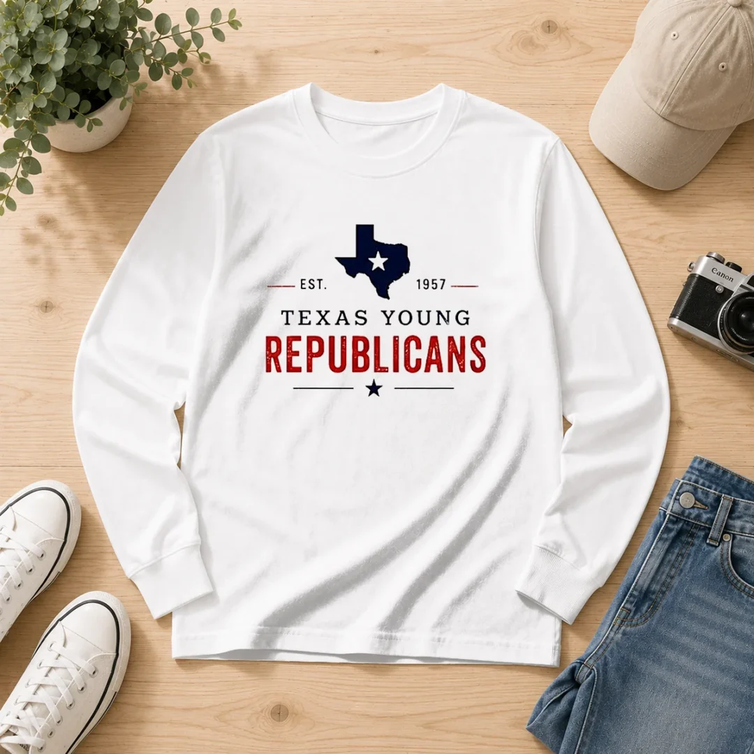 premium-texas-young-republicans-est-1957-state-of-texas-political-organization-logo-long-sleeve-shirt Premium Texas Young Republicans Est 1957 State Of Texas Political Organization Logo Long Sleeve Shirt