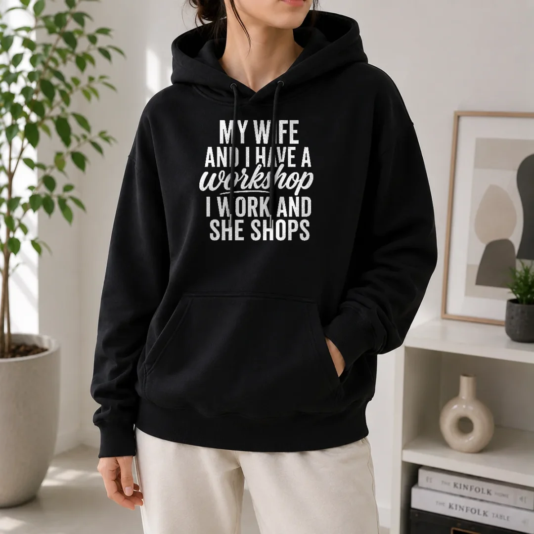 premium-top-couple-workshop-my-wife-shops-i-work-hoodie Premium Top Couple Workshop My Wife Shops I Work Hoodie