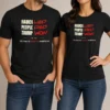 Premium Trump Won Fauci Lied People Died It'S Time To Wake Up America t shirt in black color with bold white text