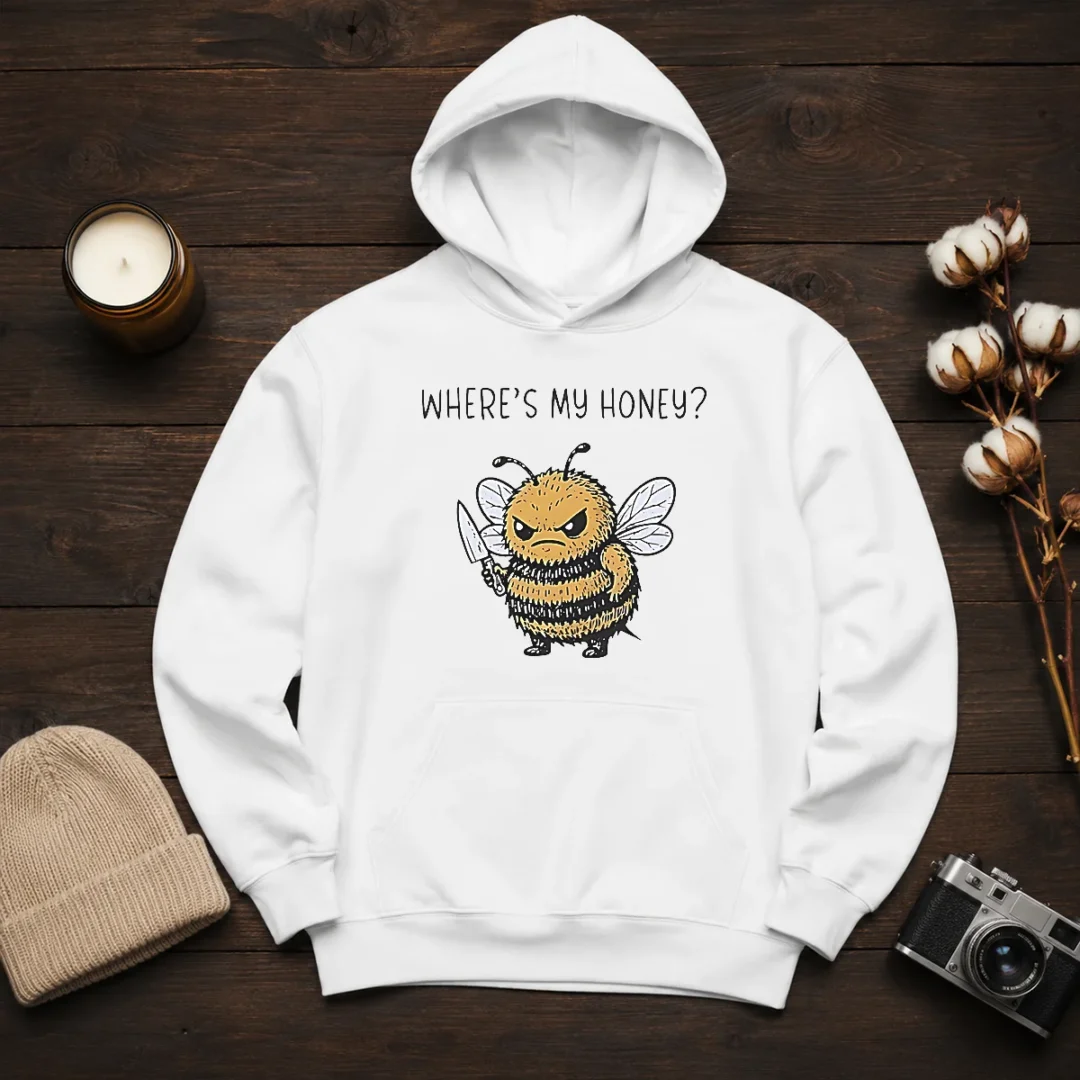 premium-where-s-my-honey-angry-bee-with-a-knife-hoodie Premium Where'S My Honey Angry Bee With A Knife Hoodie