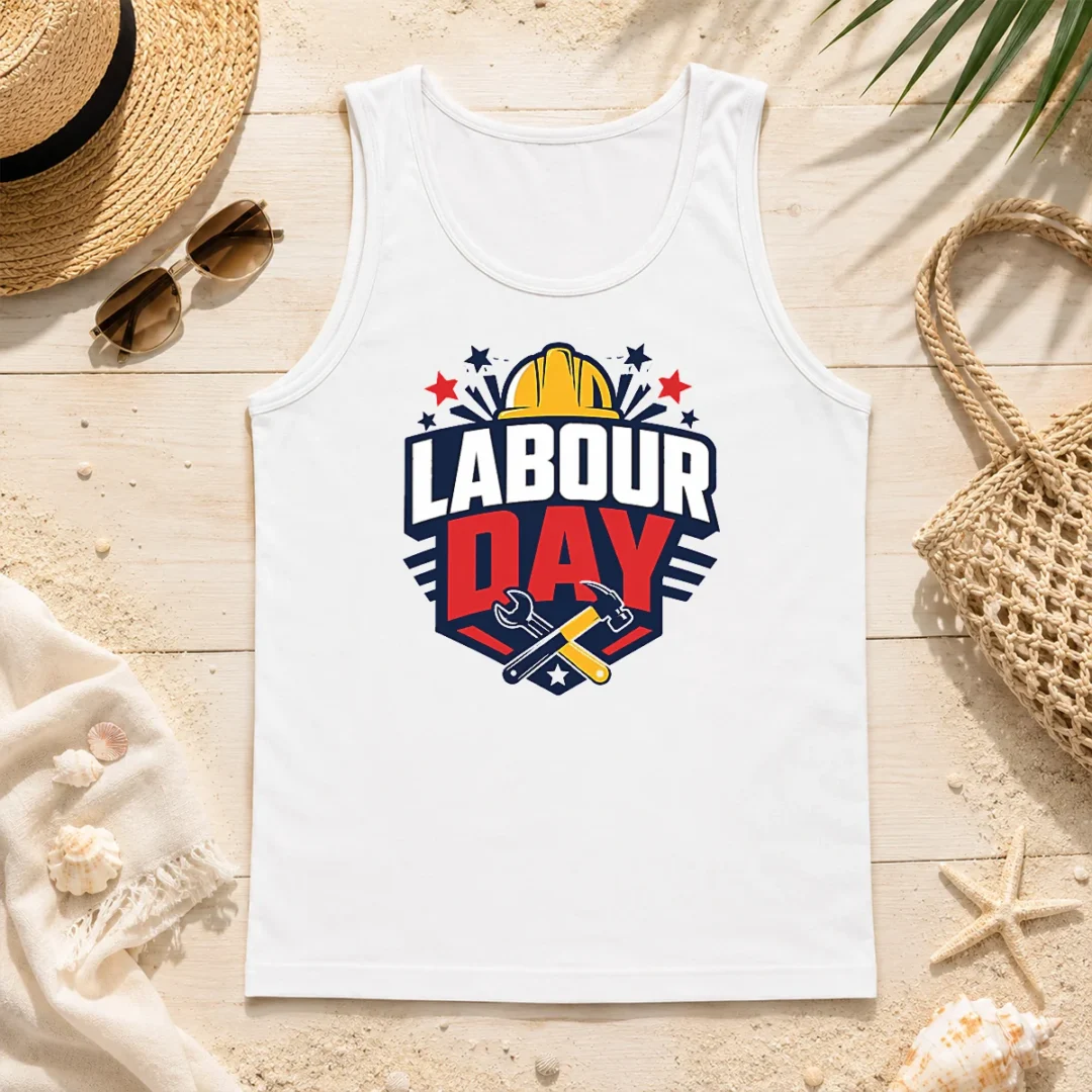 Pretty Bold Shield Badge Labour Day Construction Tools Tank Top Pretty Bold Shield Badge Labour Day Construction Tools Tank Top