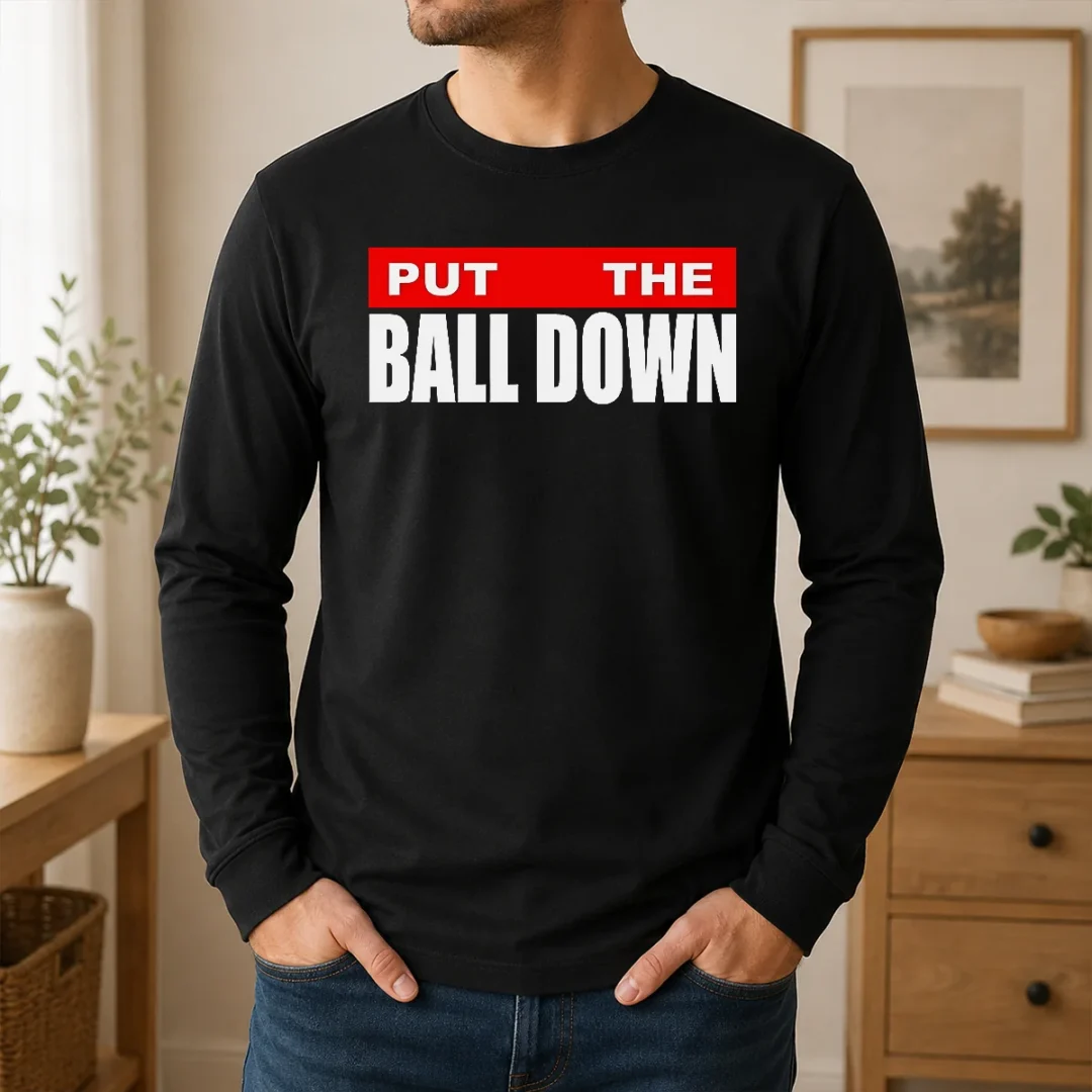 Pretty CJ Gardner Johnson Put The Ball Down Long Sleeve Shirt Pretty CJ Gardner Johnson Put The Ball Down Long Sleeve Shirt