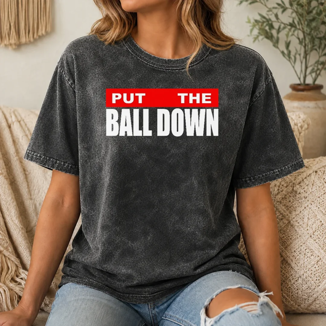Pretty CJ Gardner Johnson Put The Ball Down Washed T Shirt Pretty CJ Gardner Johnson Put The Ball Down Washed T-Shirt
