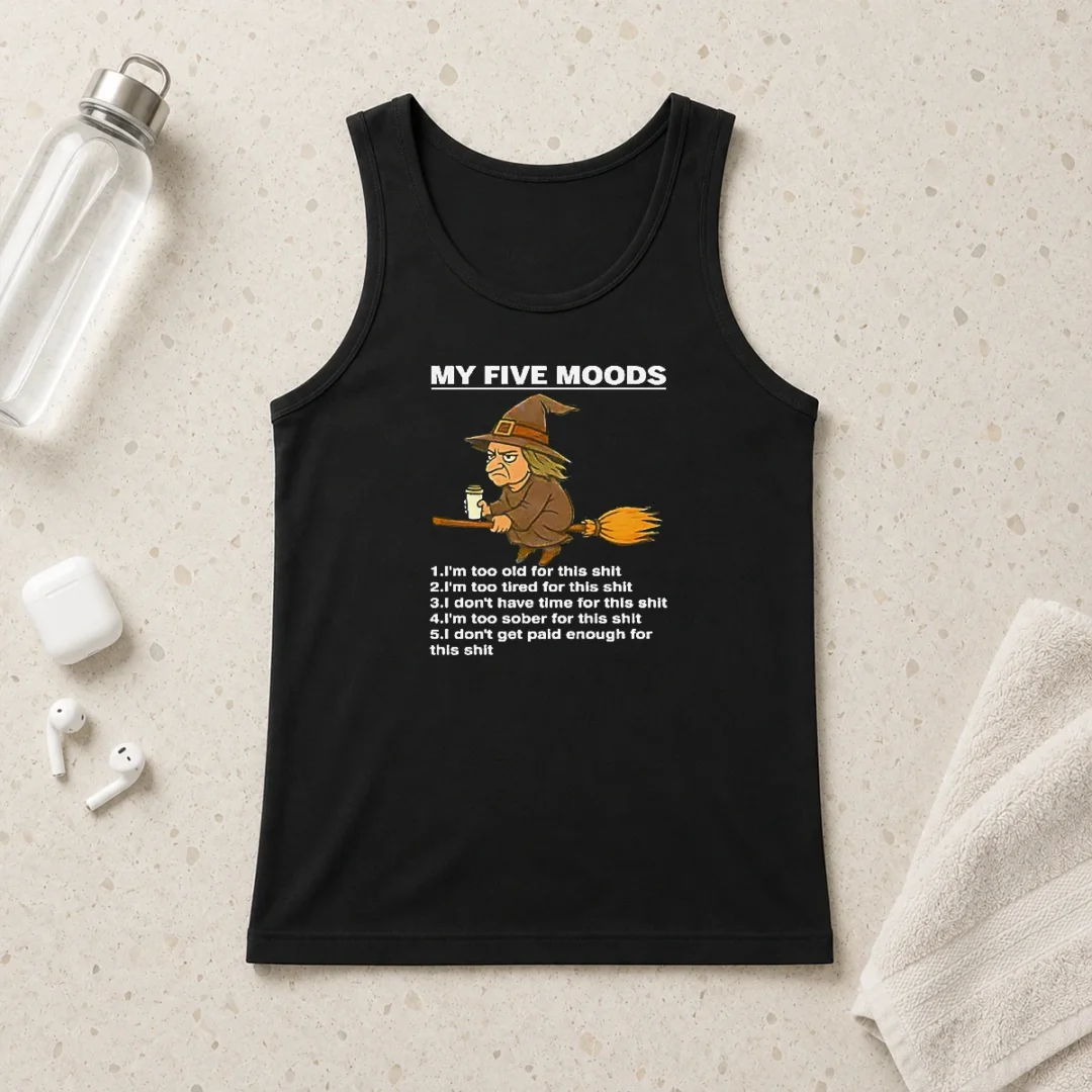 pretty-good-my-five-moods-witch-coffee-slogan-sarcastic-tank-top Pretty Good My Five Moods Witch Coffee Slogan Sarcastic Tank Top