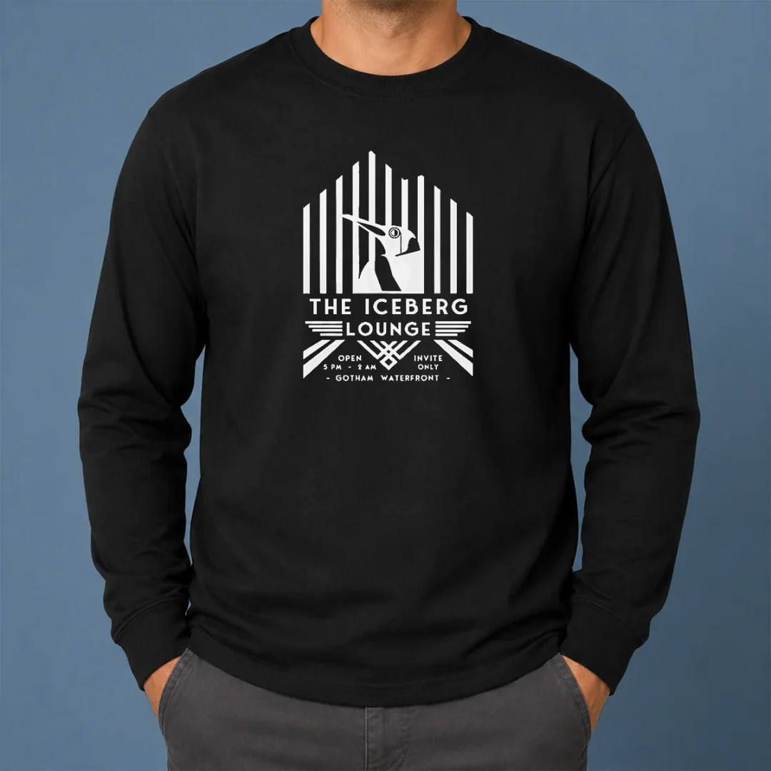 Pretty Good Penguin The Iceberg Lounge Open Invite Gotham Waterfront Long Sleeve Shirt Pretty Good Penguin The Iceberg Lounge Open Invite Gotham Waterfront Long Sleeve Shirt