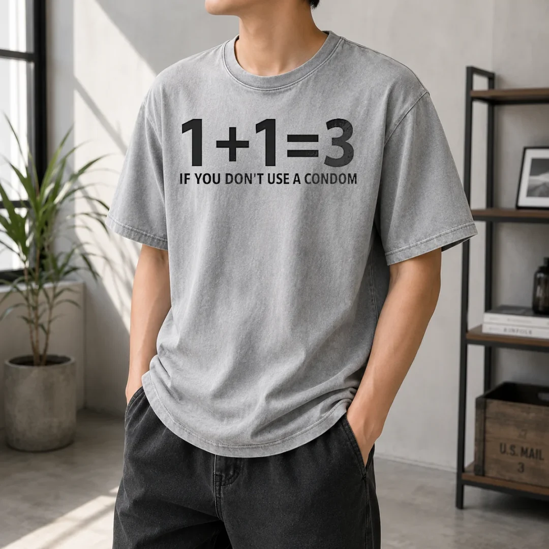 pretty-if-you-don-t-use-a-condom-contraception-joke-washed-t-shirt Pretty If You Don'T Use A Condom Contraception Joke Washed T-Shirt