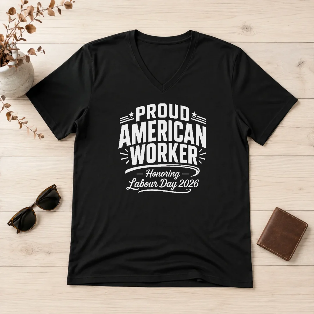 pretty-labour-day-2026-proud-american-worker-line-art-v-neck-shirt Pretty Labour Day 2026 Proud American Worker Line Art V-Neck Shirt
