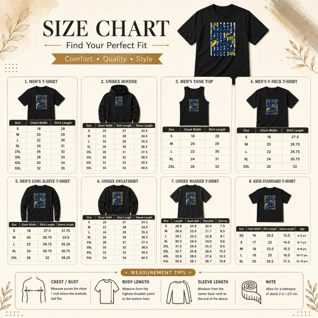 pretty-life-gave-me-lemons-jesus-makes-lemonade-black-size-chart Size chart for Pretty Life Gave Me Lemons Jesus Makes Lemonade Black with measurements in inches and cm